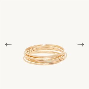 Catbird “Threadbare Gold Stacking Ring” Size 7